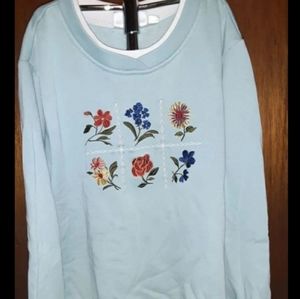 Womens blue sweater